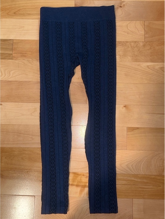Time and Tru Pants - Time and Tru Women's Blue Patterned Leggings Size Small (4-6) - Very Good